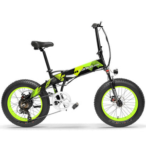 Open image in slideshow, X2000 Fat Tire Electric Bicycle 48V 500W 12.8AH Lithium Battery Spoke Folding Electric Bike Big Tire Foldable Beach Snow eBike
