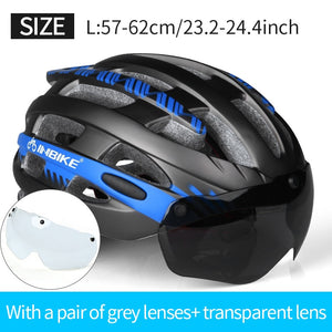 Open image in slideshow, INBIKE Cycling Helmet with Goggles Ultralight MTB Bike Helmet Men Women Mountain Road Women casco Specialiced Bicycle Helmets
