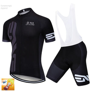 Open image in slideshow, 2019 Pro Men UCI World Tour Black Cycling Team Jersey 9D Gel Pad Ropa Ciclismo Mens Summer Bicycle Maillot Culotte Clothing Set
