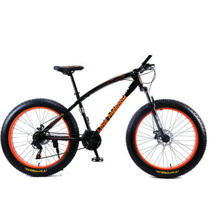 Open image in slideshow, Love Freedom 7/21/24/27 Speed Mountain Bike 26 * 4.0 Fat Tire Bikes Shock Absorbers Bicycle Free Delivery Snow Bike
