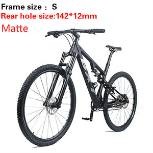 Open image in slideshow, Mountain bike full Suspension system 29er Carbon MTB Soft tail Frame Shock Mechanic Brake 11Speed MTB Cycling Bicycle 29&quot; Wheels
