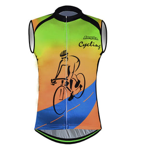 Open image in slideshow, Cycling Shirt Sleeveless Full Zipper Breathable Anti-sweat Bike Clothing Jerseys Tops Apparel Sportswear
