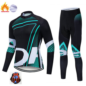 Open image in slideshow, ORBEAING 2019 Winter Thermal Fleece Warm Cycling Jersey Set Thermal Cycling Clothing Mtb Riding Apparel Ropa Ciclismo
