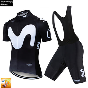 Open image in slideshow, Outdoor Sports Bicycle Cycling Clothing Spain Custom Pant Jersey Suit Road Bike Set 2019 Cycling Jersey MTB GEL Padded Shorts
