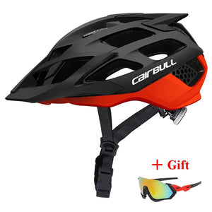 Open image in slideshow, Newest TRAIL DH XC MTB Bicycle Helmet with Sunglasses Ultralight Road Bike Mountain Bike Helmet In-mold Racing Cycling Helmets
