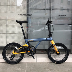 Open image in slideshow, JAVA NEO Carbon Folding Bike 20&quot; 406 Wheel 9 Speed Disc Brake Foldable Uniex High Quality Adult Urban City Bicycle Mini Velo
