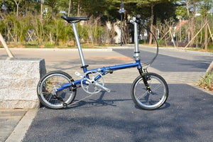 Open image in slideshow, Fnhon Gust CR-MO Steel Folding Bike 16&quot; 305 with V Brake 9 Speed with 3500 Sora Minivelo Mini velo Bike Urban Commuter Bicycle
