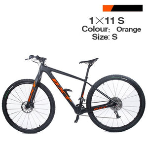 Open image in slideshow, Free Shipping 29er Mountain Bike T800 Carbon MTB Bicycle Cycling 1*11 Speed Mechanical Brake 29er Carbon 100*15mm Front Fork
